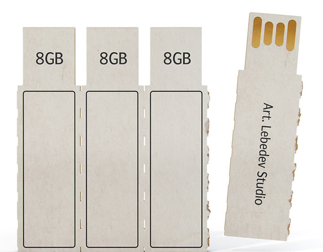 Cardboard usb pen drive