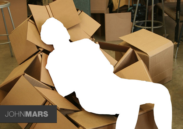 Simple clearance cardboard chair