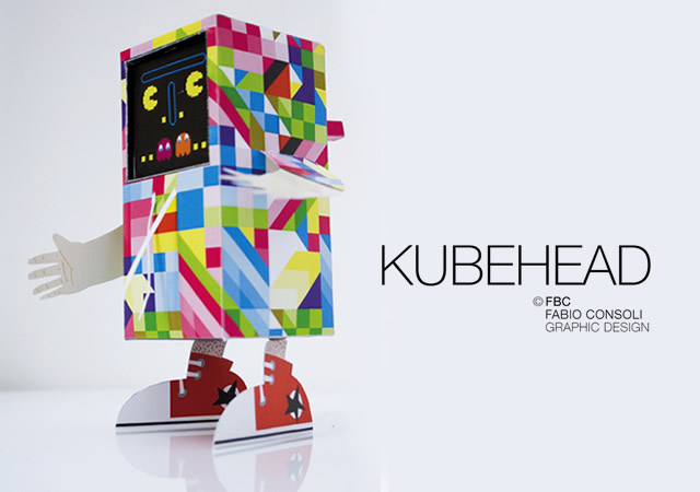 Kubehead paper toy