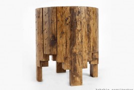 Salmi Negativo wood stool - thumbnail_2