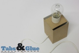 Recycled cardboard lamp - thumbnail_5