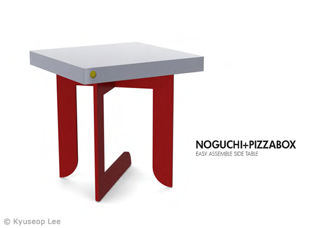 Noguchi+Pizzabox table