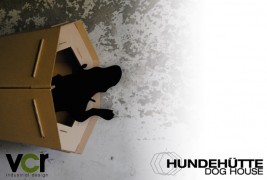 Cardboard dog house - thumbnail_1