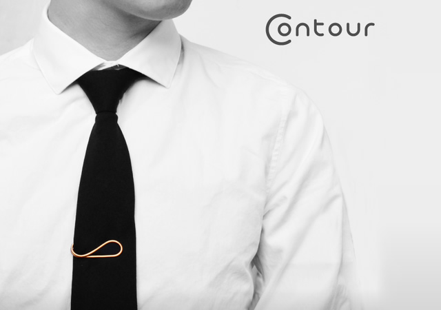 Contour Tie Clips