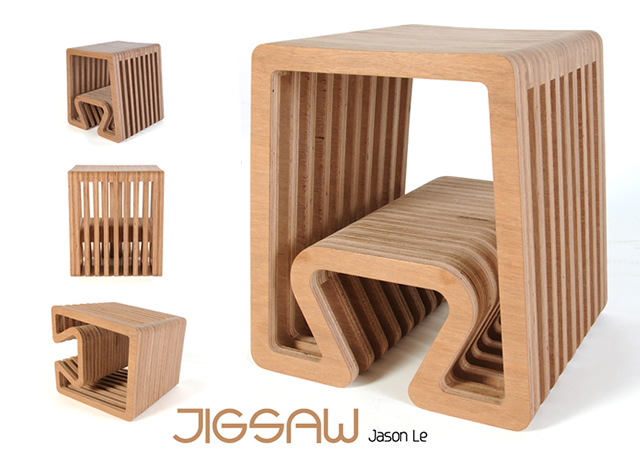Jigsaw stool