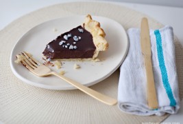 Chocolate lavender pie