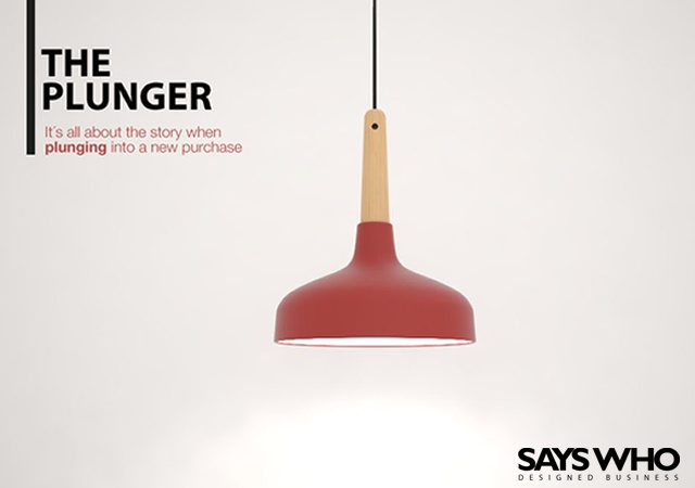 The Plunger suspension lamp