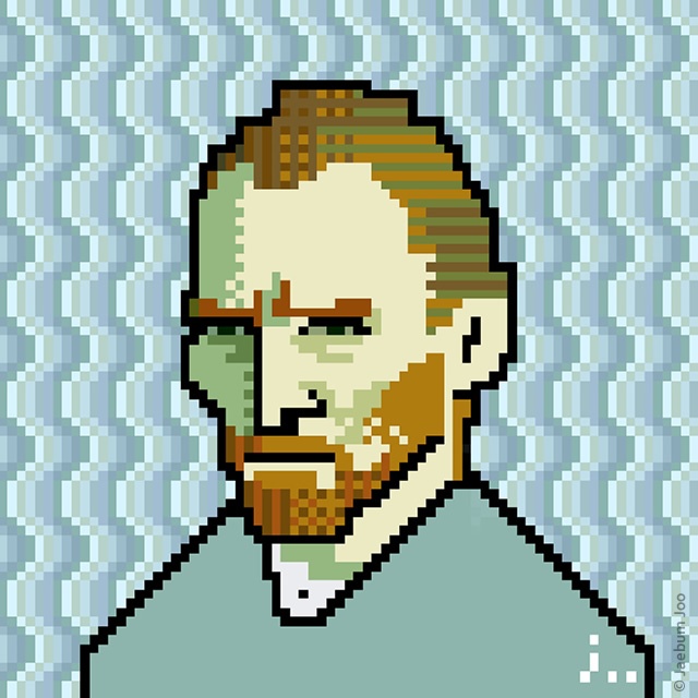 Van Gogh pixel-art | Image courtesy of Jaebum Joo