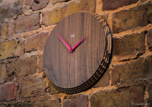 Edge cardboard clocks | Image courtesy of Liquidesign