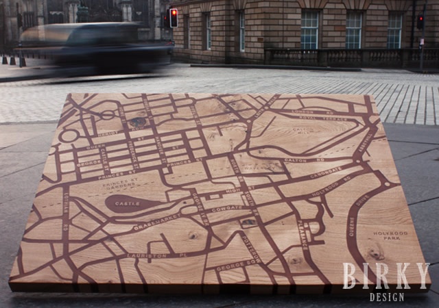 Edinburgh Map table