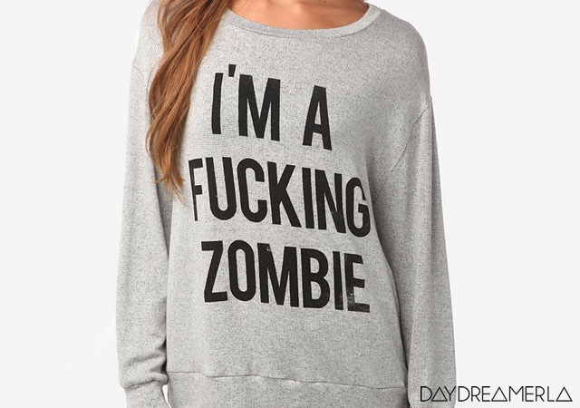 Zombie sweatshirt | Image courtesy of Daydreamer LA