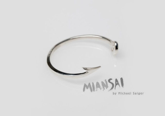 Fishing hook cuff | Image courtesy of Miansai