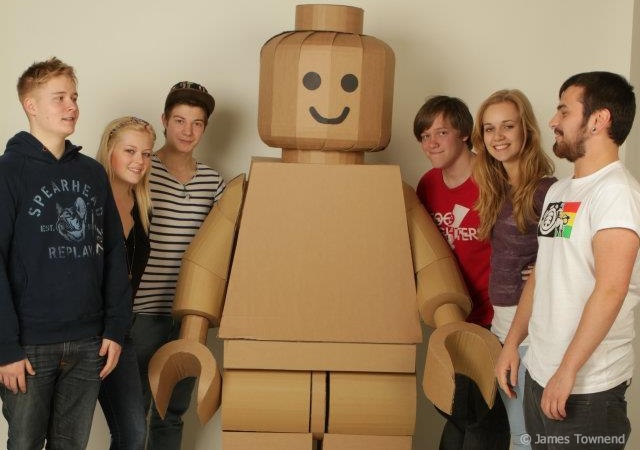 Cardboard Lego man