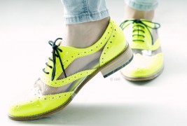 Fluo derby shoes - thumbnail_1
