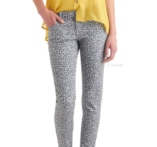 Leopard jeans | Image courtesy of Modcloth