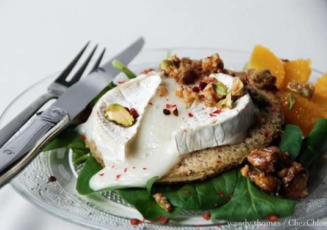 Goat cheese and pistachios salad | Image courtesy of Chez Chloe