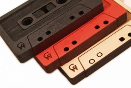 Cassette wood necklace - thumbnail_4
