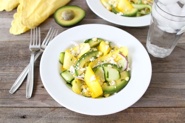 Zucchini, avocado and corn salad | Image courtesy of Two Peas and Their Pod