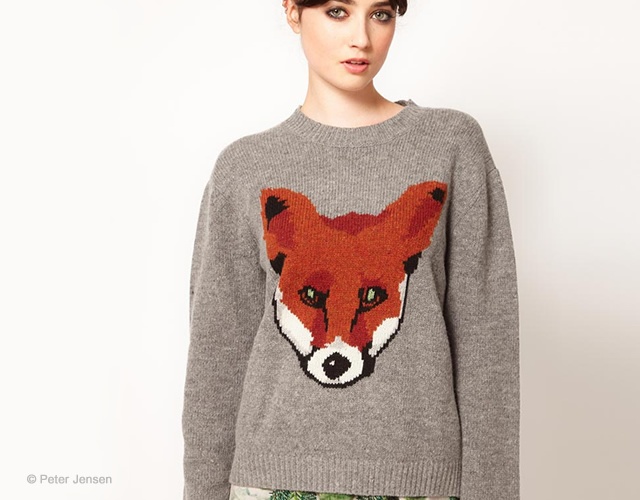 Peter Jensen fox sweater | Image courtesy of Peter Jensen at Asos