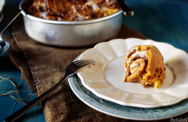 Rotoli di zucca alla cannella