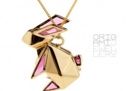 Origami rabbit necklace - thumbnail_1