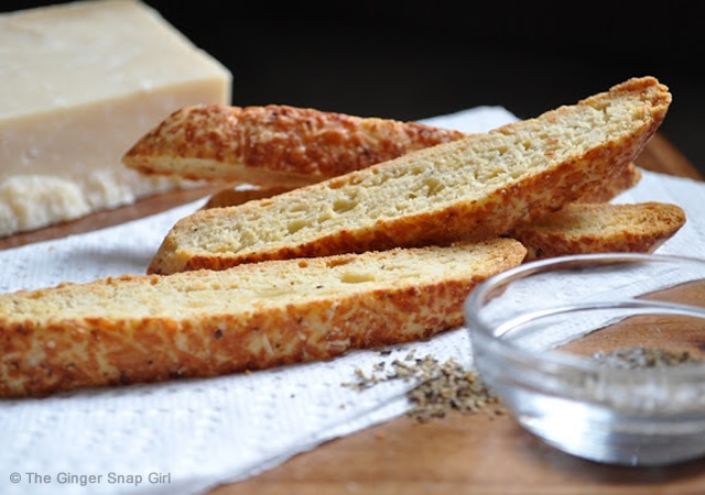 Parmesan and black pepper biscotti | Image courtesy of The Ginger Snap Girl