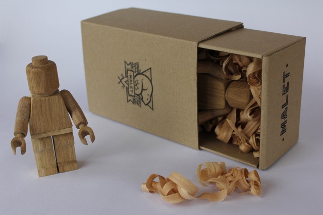 Wooden Lego man