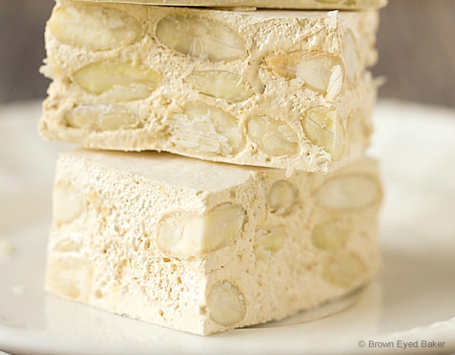 Homemade torrone