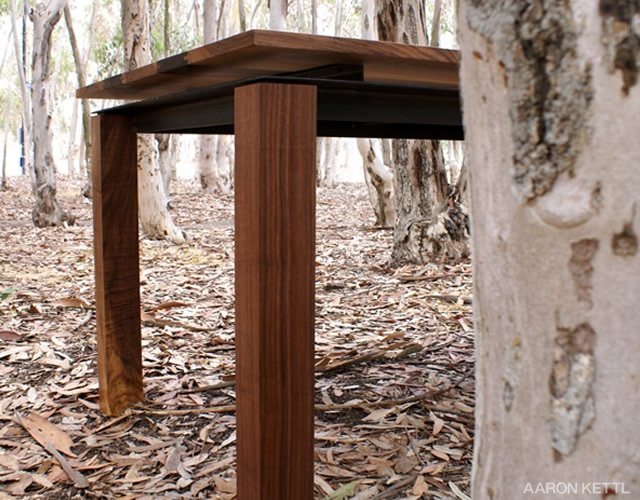 Walnut & Steel table