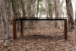 Walnut & Steel table - thumbnail_3