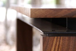 Walnut & Steel table - thumbnail_5