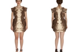 Elizabeth Meiklejohn wood dress - thumbnail_1