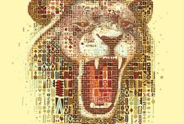Lions mosaic portraits - thumbnail_1