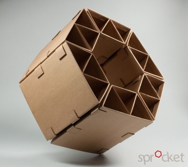 Sprocket Cardboard Chair | Image courtesy of Winston Cuevas - Michelle Lee - Elliot Ouchterlony - Hala Khoursheed