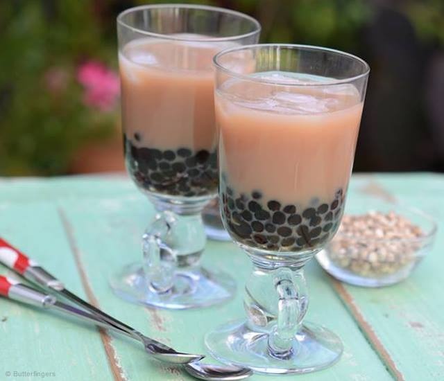 Black bubble tea | Image courtesy of Butterfingers