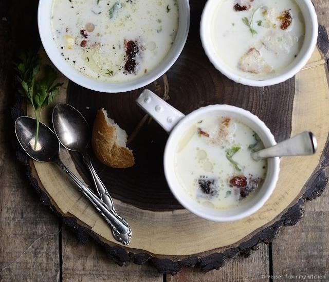 Parsley Root and Chestnut Soup